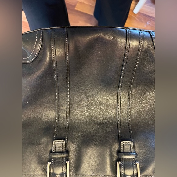 Vintage coach Hampton shoulder tote bag black leather 90’s Y2K - Picture 15 of 16